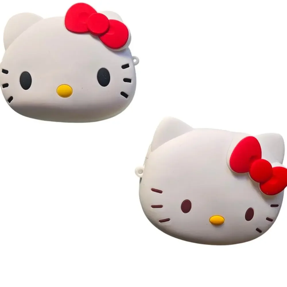 Hello Kitty Silicone Crossbody Bag Coin Purse Detachable Lanyard Medium NWT